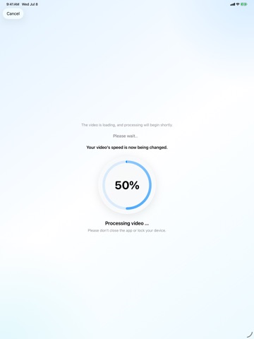 Video Speed Changer - Editor iPad screenshot