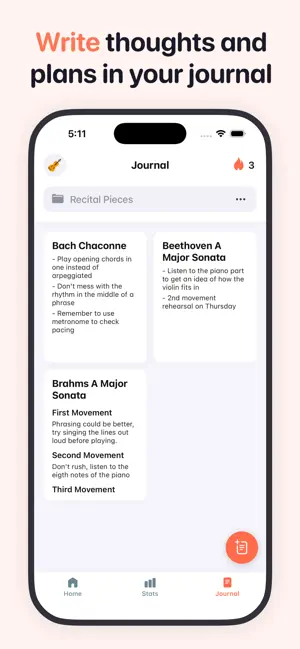Andante Music Practice Journal screenshot 8