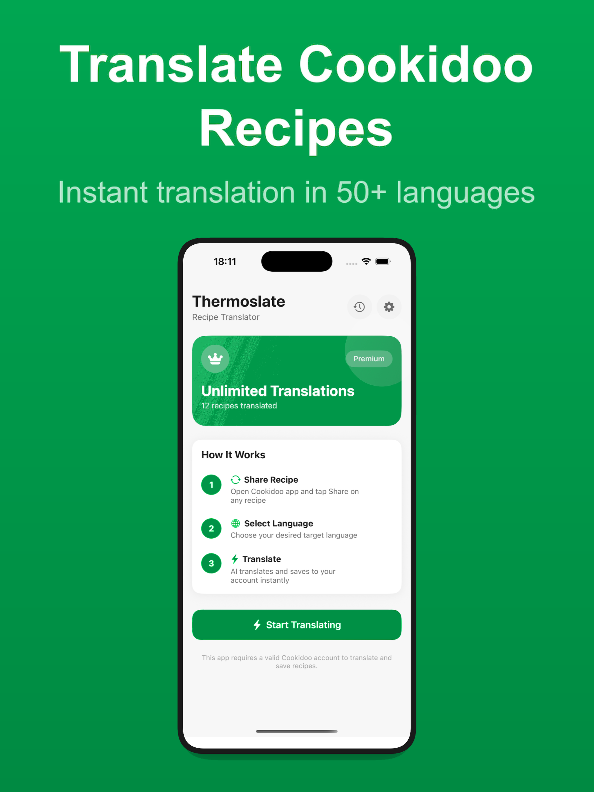Cookidoo Recipe Translator screenshot 6