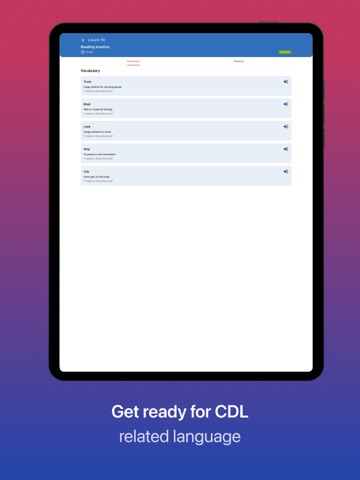Lingo Driver iPad screenshot