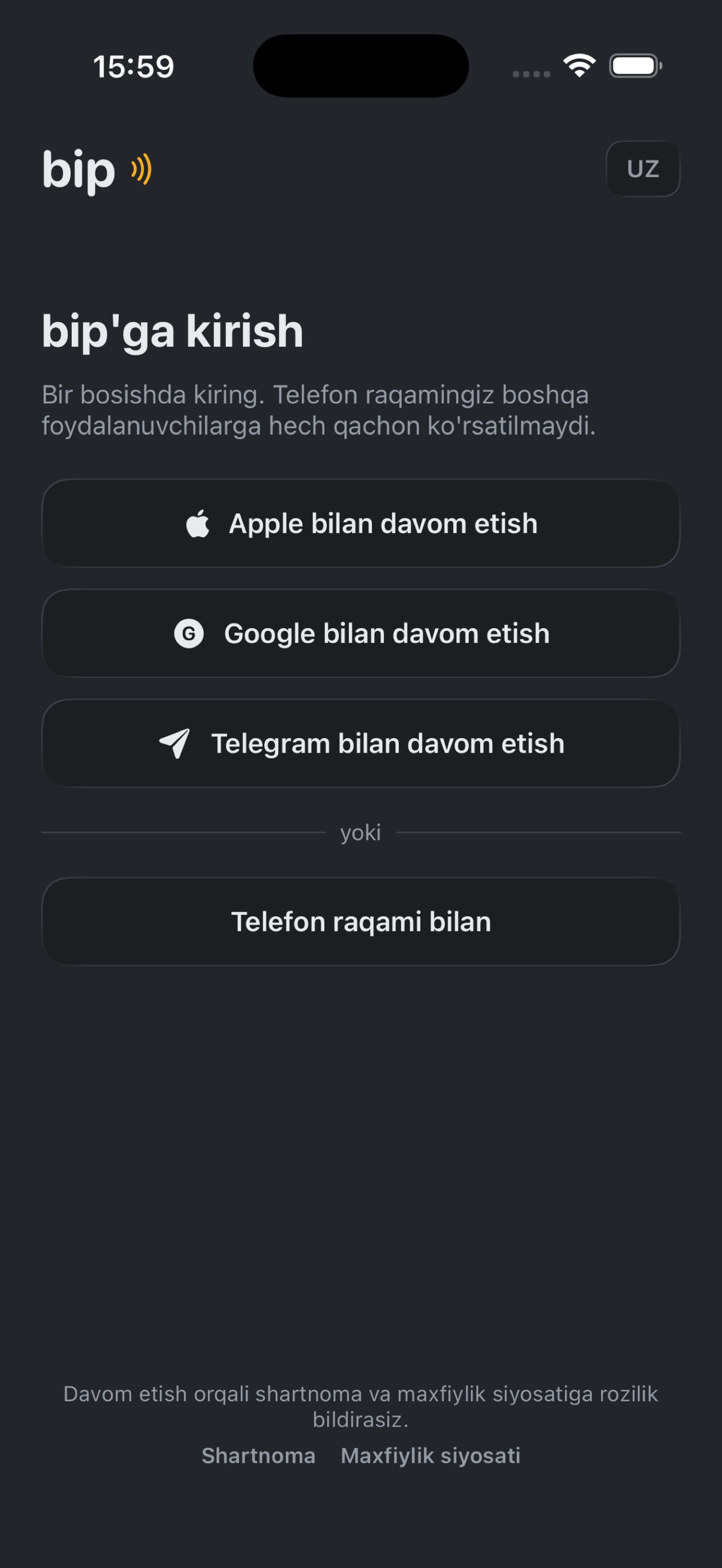 Screenshot 2 of bip — mashina egasiga xabar