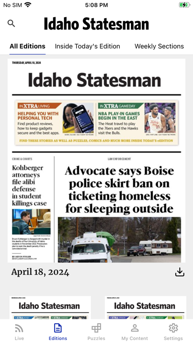 Idaho Statesman News Screenshot
