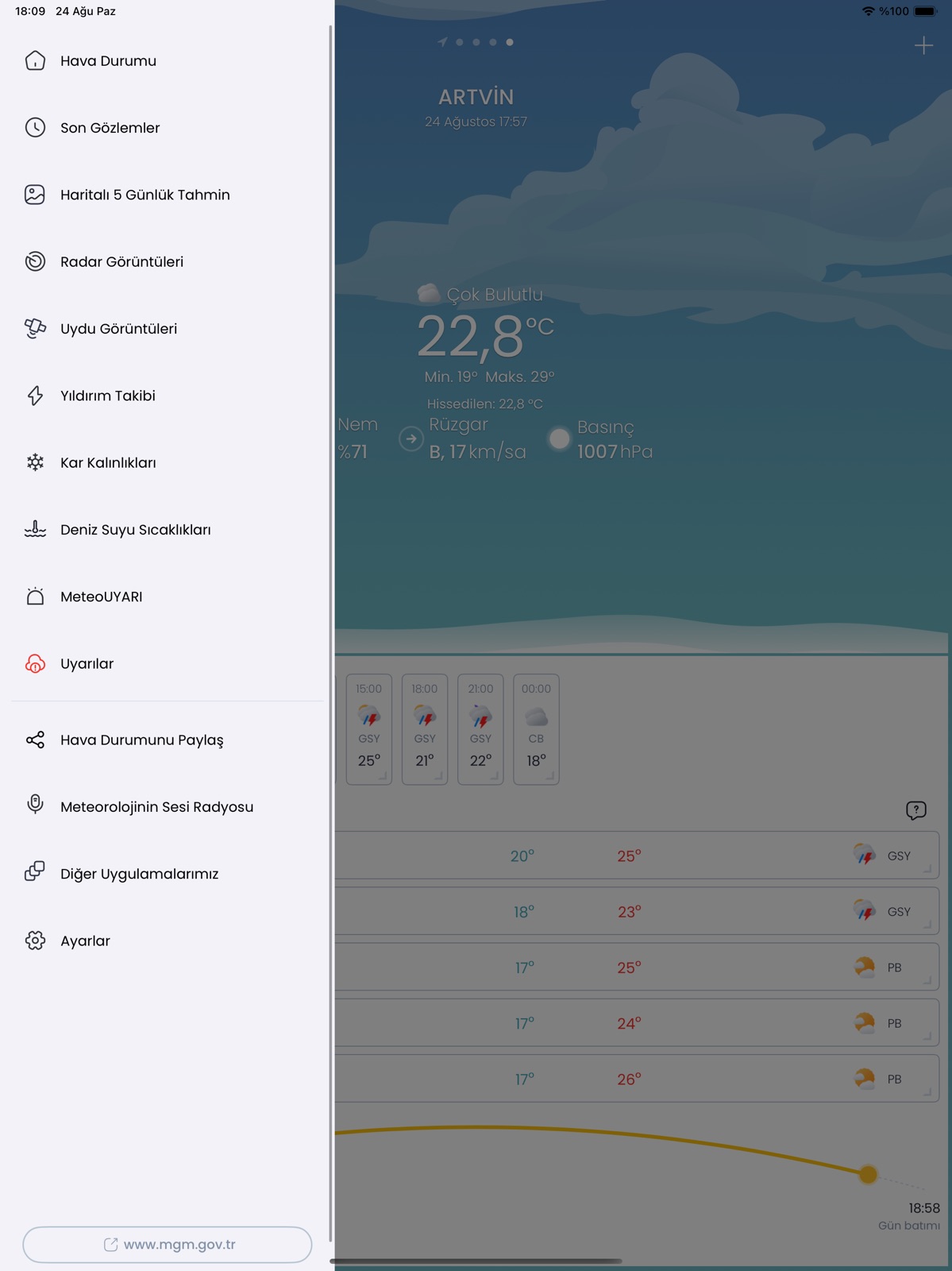Hava Durumu Meteoroloji ipad screenshot 3