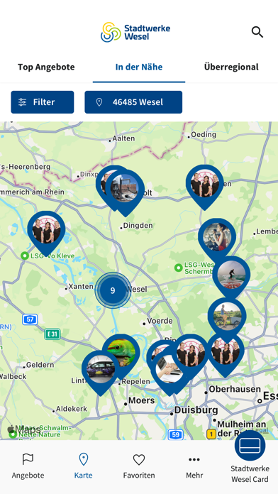 Stadtwerke Wesel Card Screenshot