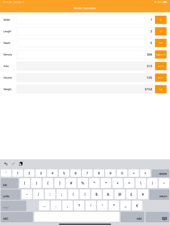 Screenshot #4 pour Mulch Calculator