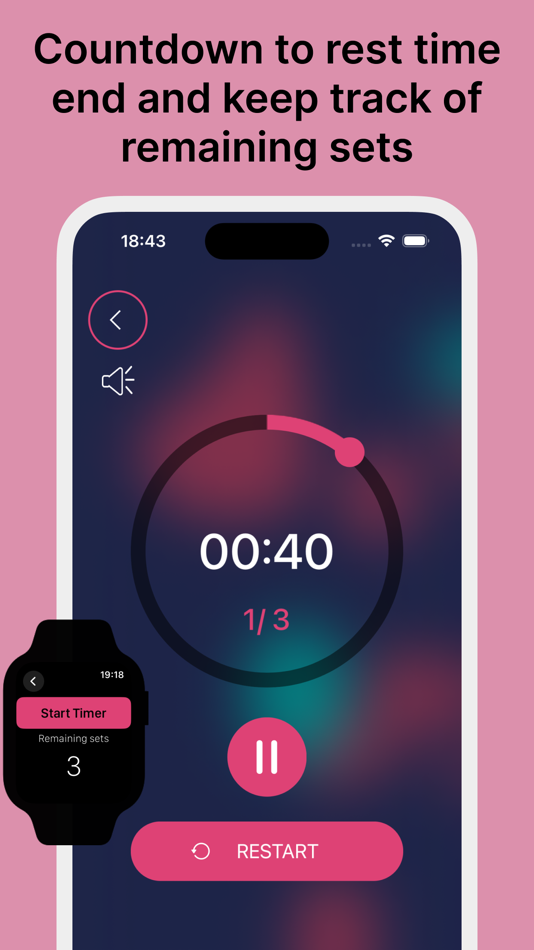 #2. Gym Timer-Timer for rest time (iOS) By: Beppe Fasano