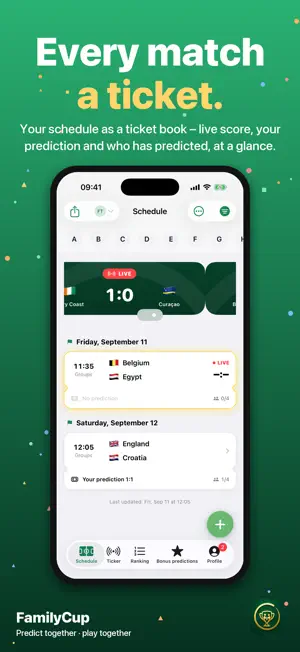 FamilyCup Predictions screenshot 1