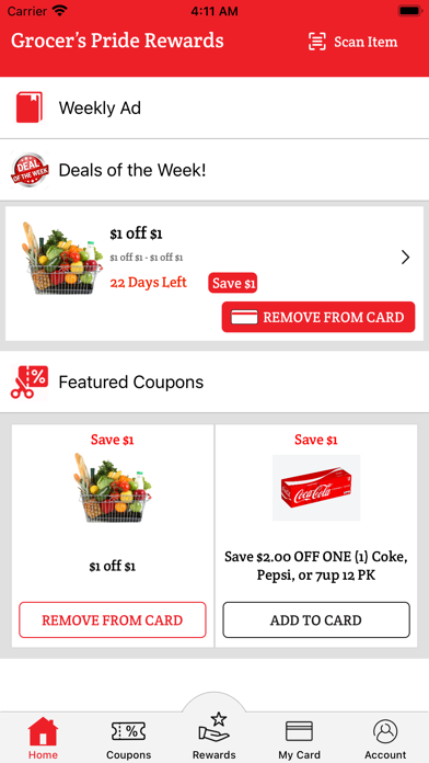 Grocer’s Pride Rewards Screenshot