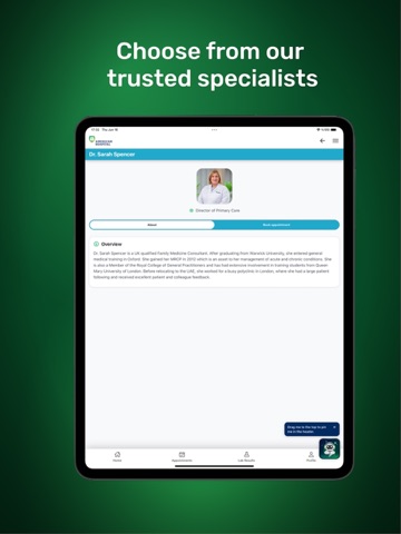 American Hospital Dubai iPad screenshot