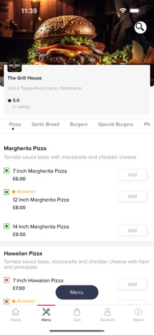 The Grill House Online screenshot