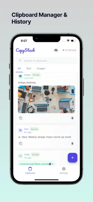 CopyStack: Clipboard Manager screenshot 1