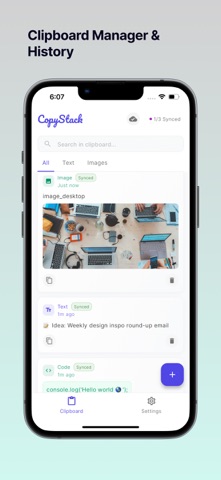 CopyStack: Clipboard Manager screenshot