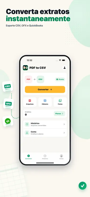 Conversor PDF para CSV screenshot 1 of 6