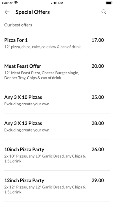 Pizzeria Bella Napoli LTD Screenshot