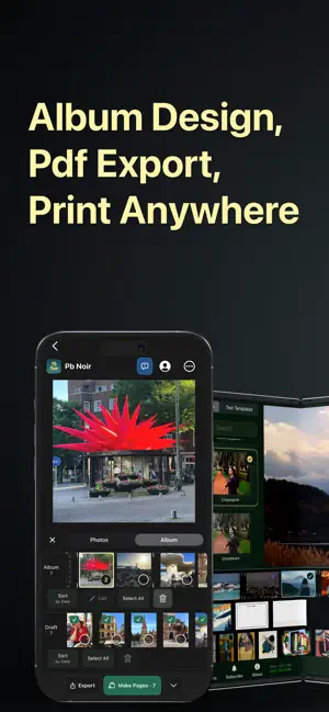 Photo Book Noir: Album Maker screenshot 1
