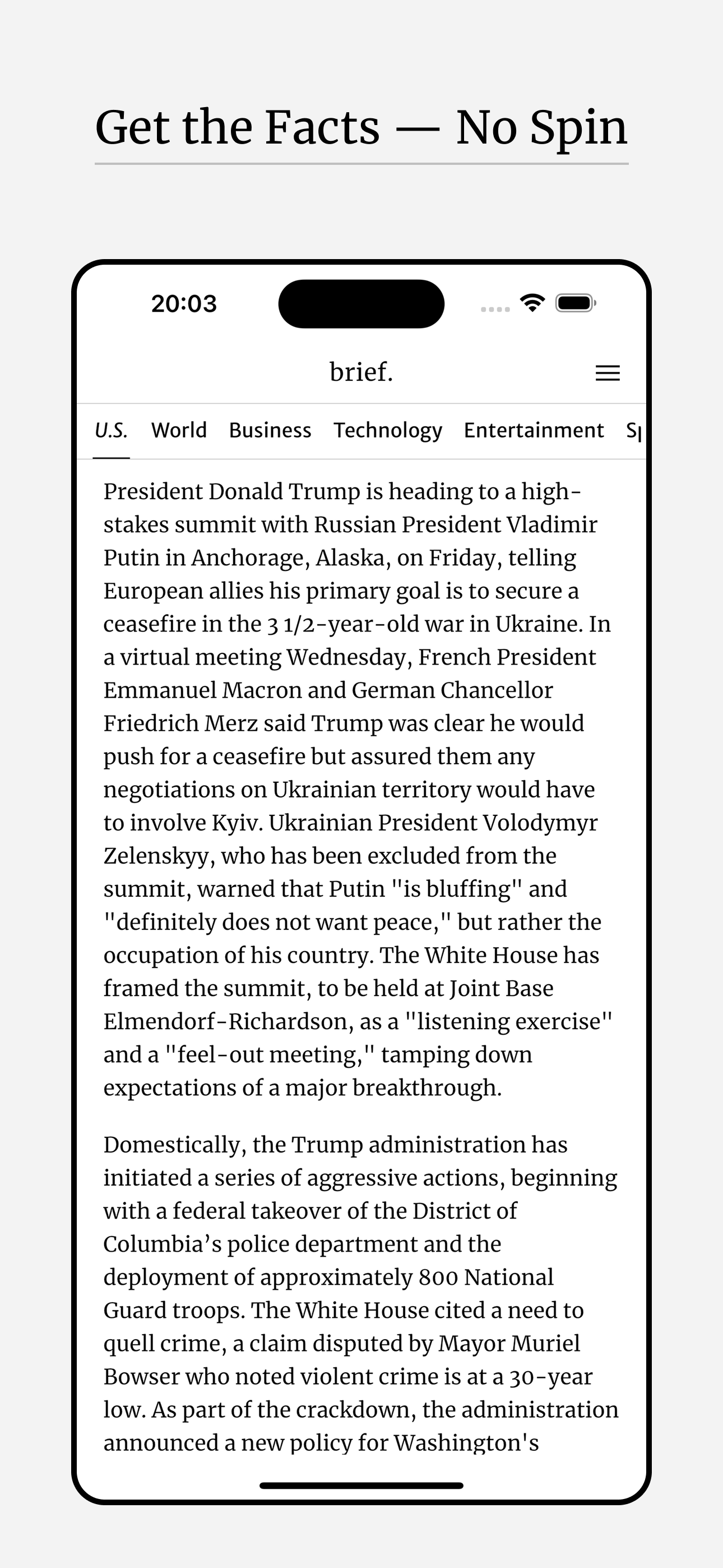 Brief: Daily News Summary