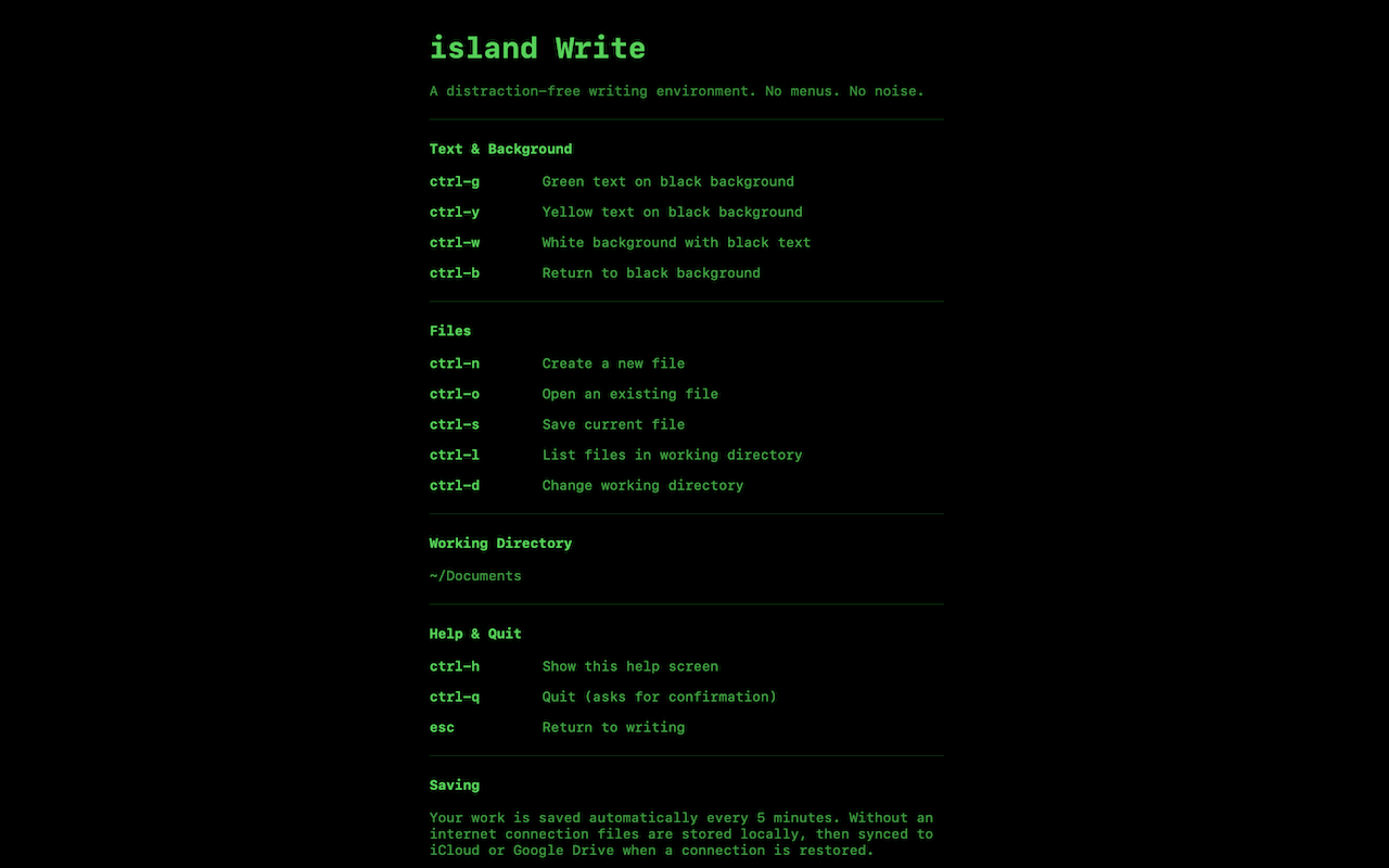 island Write