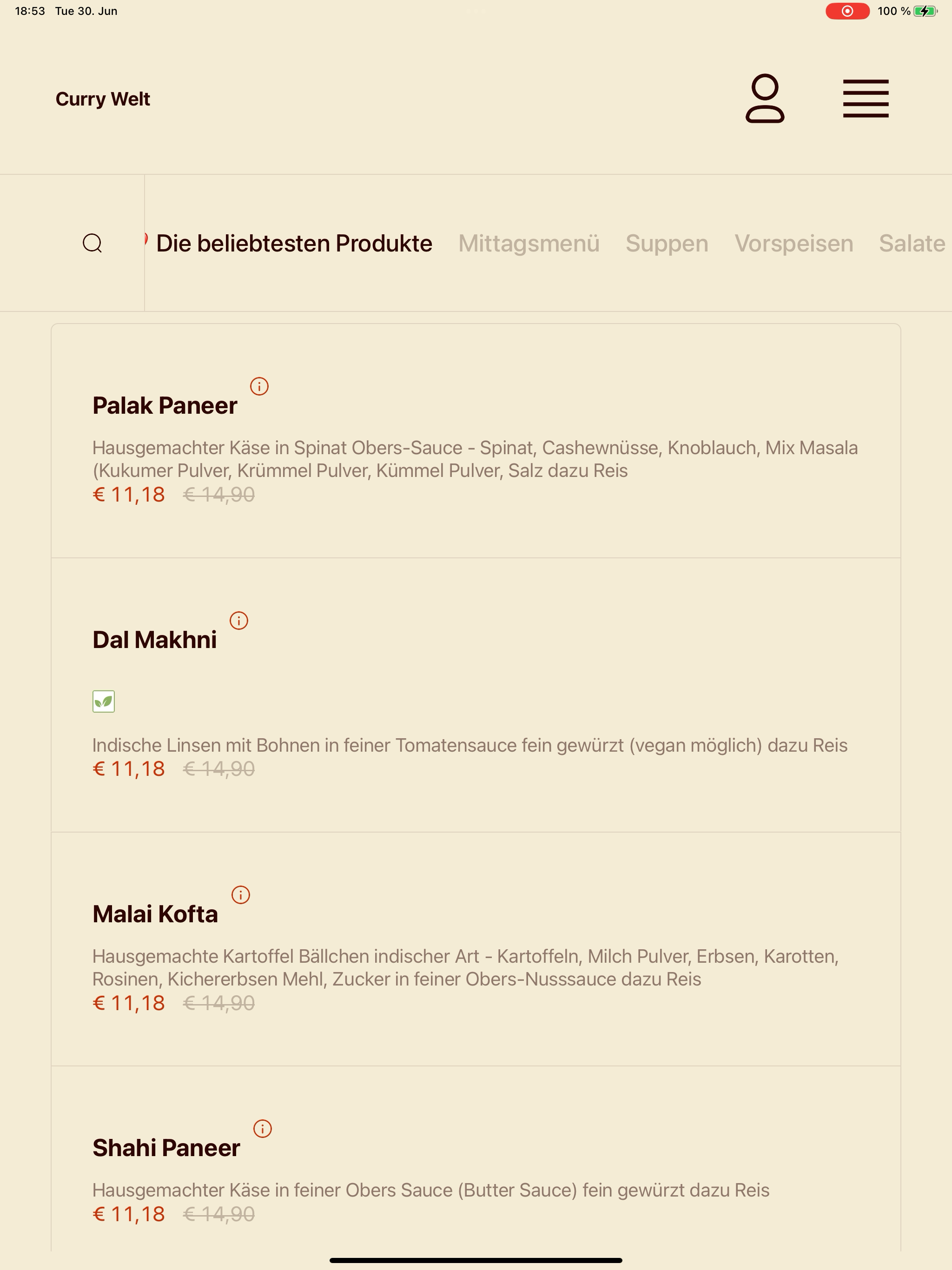 Curry Welt screenshot 13