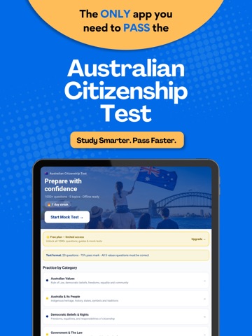 Australian Citizen Test Prep iPad screenshot