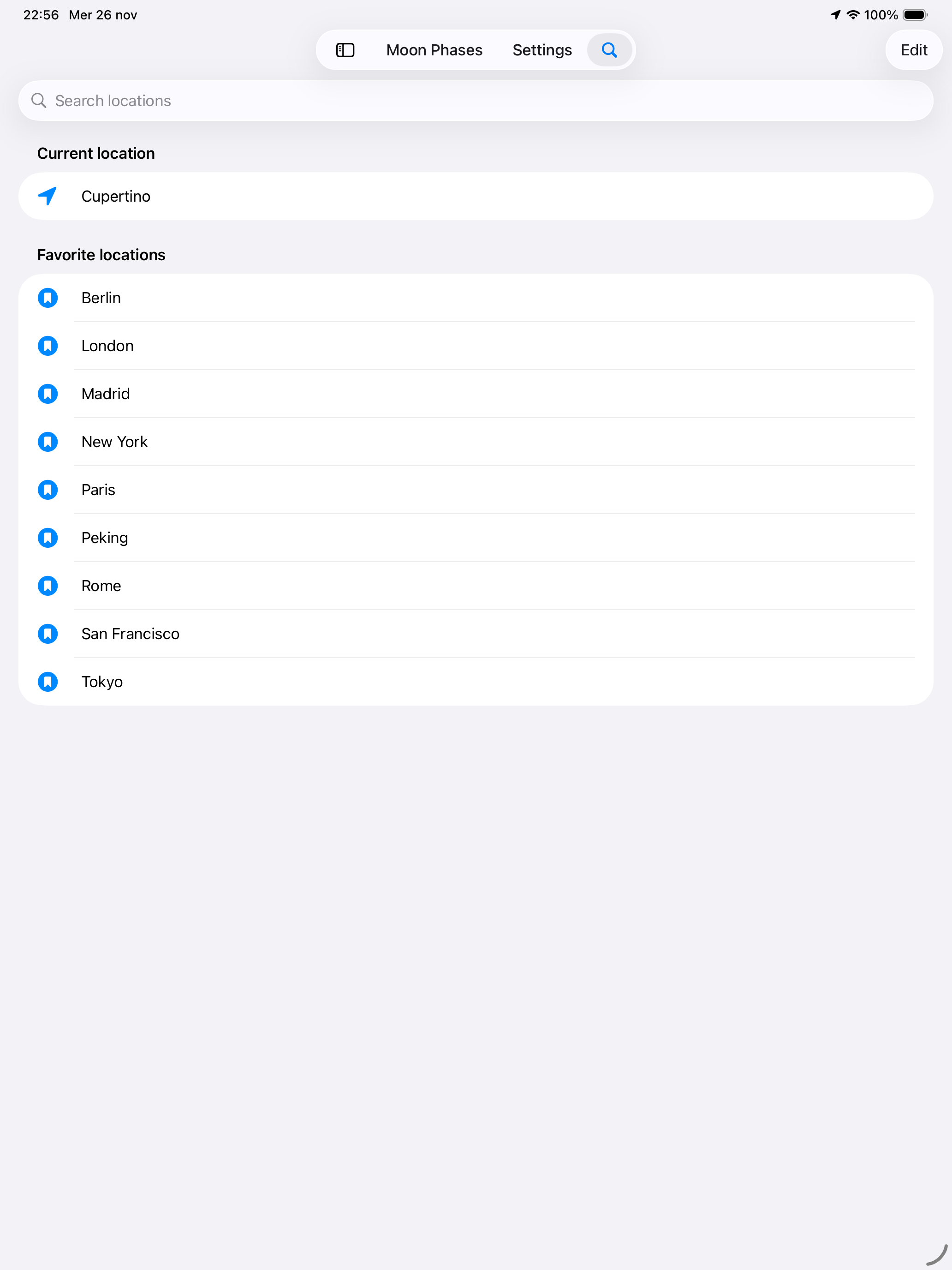 Moon Phases - Lunar Calendar