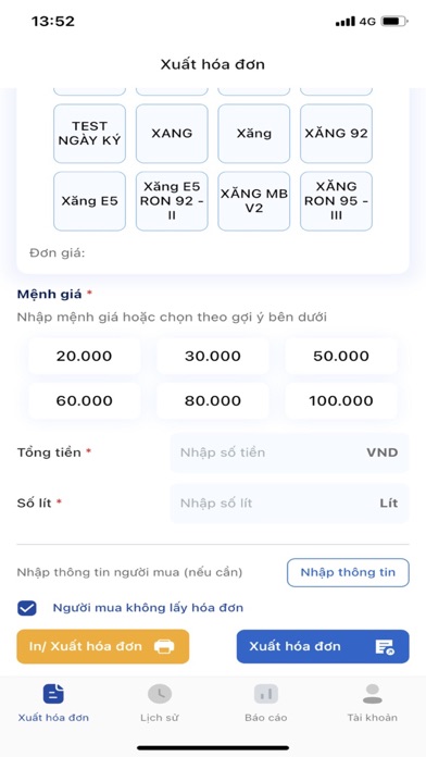 MobiFone Invoice Screenshot
