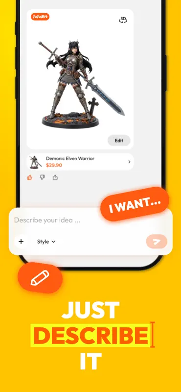JuJuBit: AI Custom 3D Shop screenshot 2 of 7