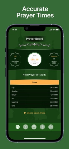 Qibla Compass Prayer Times screenshot