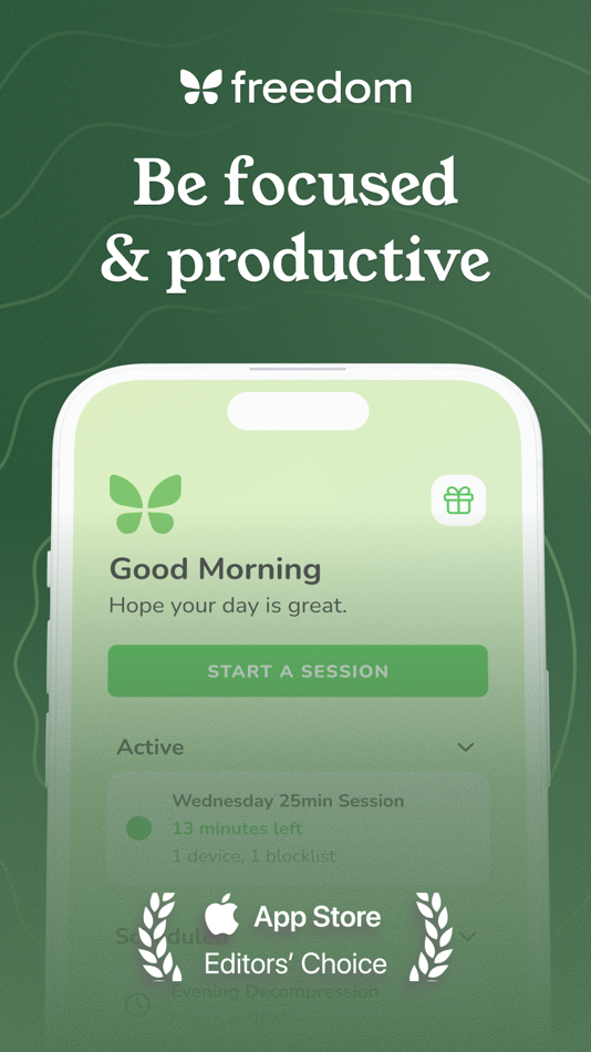 #1. Freedom: Screen Time Control (iOS) 由: Eighty Percent Solutions