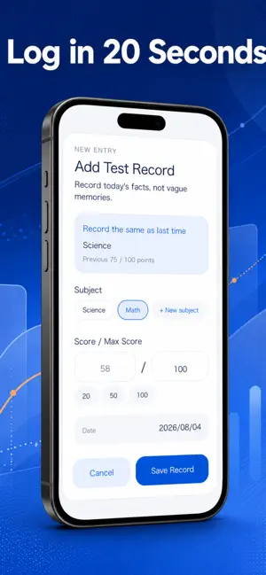 TestLog - Score Tracker screenshot 2