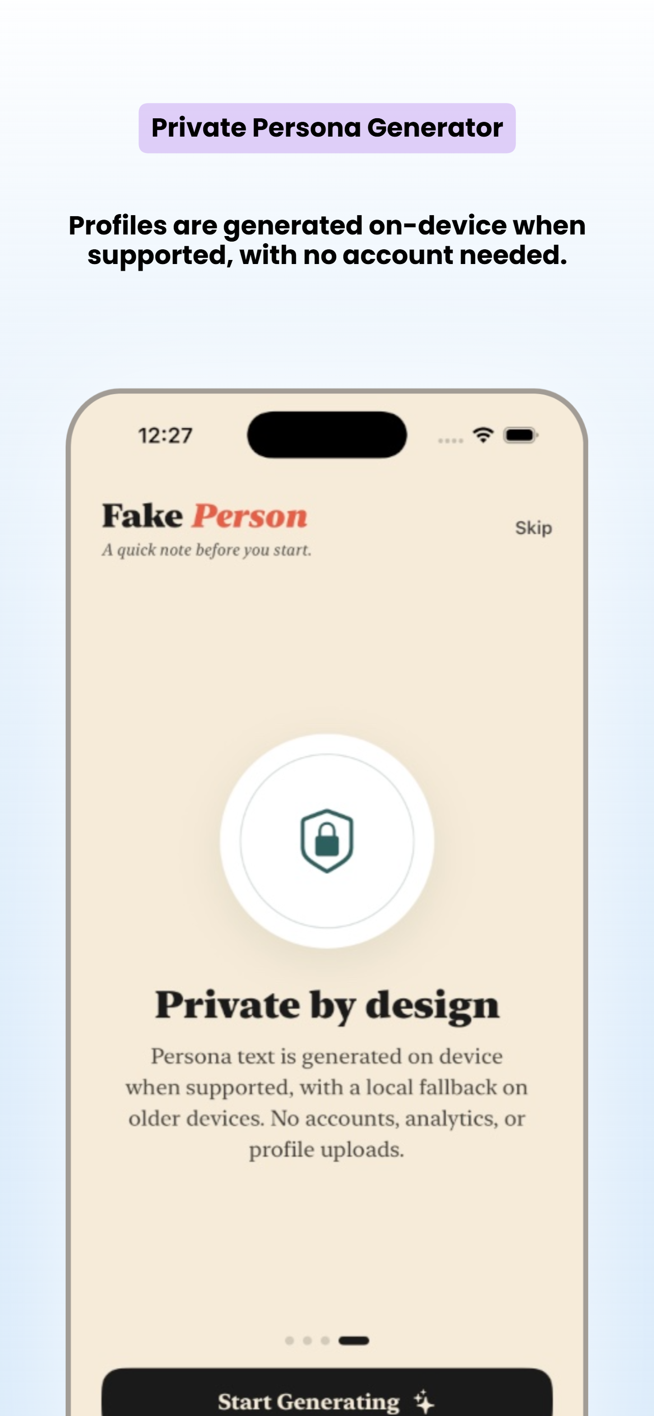 Fake Person Generator