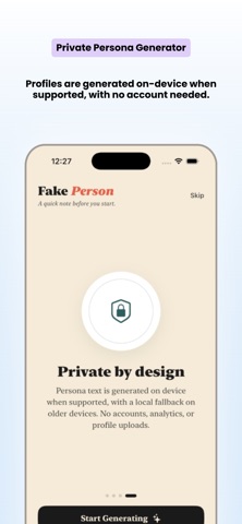 Fake Person Generator screenshot