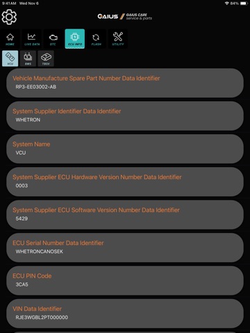 Gaius Diagnostic iPad screenshot