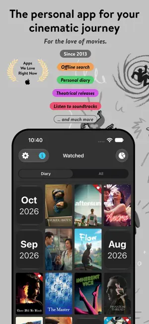 Filmlog: Movies & Theaters screenshot 1
