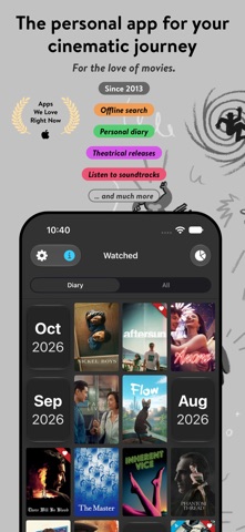 Filmlog: Movies & Theaters Screenshot 1