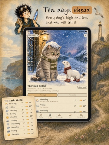 Weather Fables: Cute Widgets iPad screenshot 2
