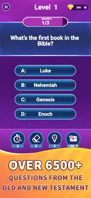 Bible Trivia - Bible Quiz Game screenshot 2