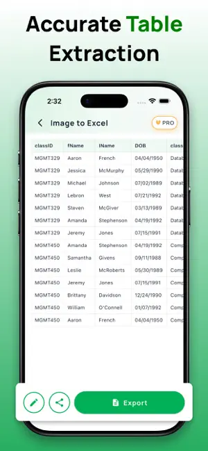 Image to Excel Converter: OCR screenshot 3