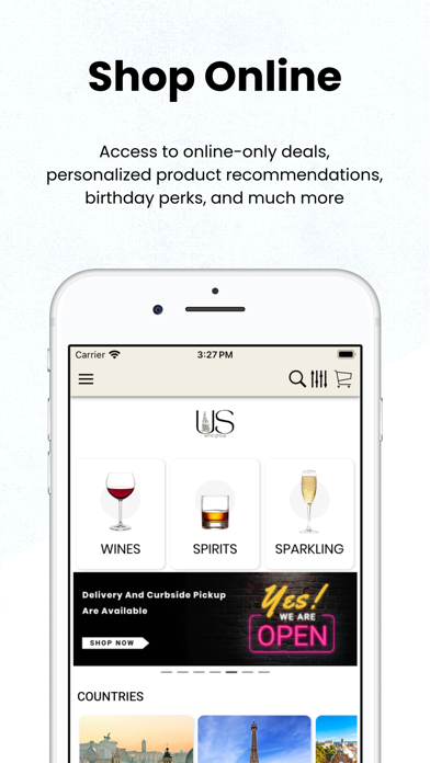 US Wine Group Screenshot