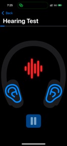 ListenUp Hearing Test screenshot