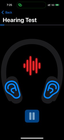 ListenUp Hearing Test screenshot