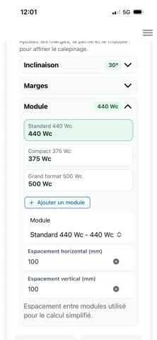 Calepinage Solaire Toiture screenshot