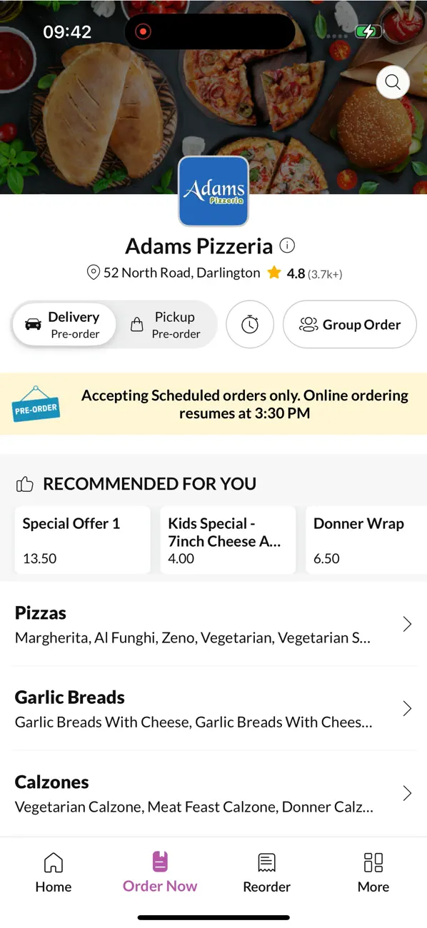 Screenshot #2 pour Adams Pizzeria