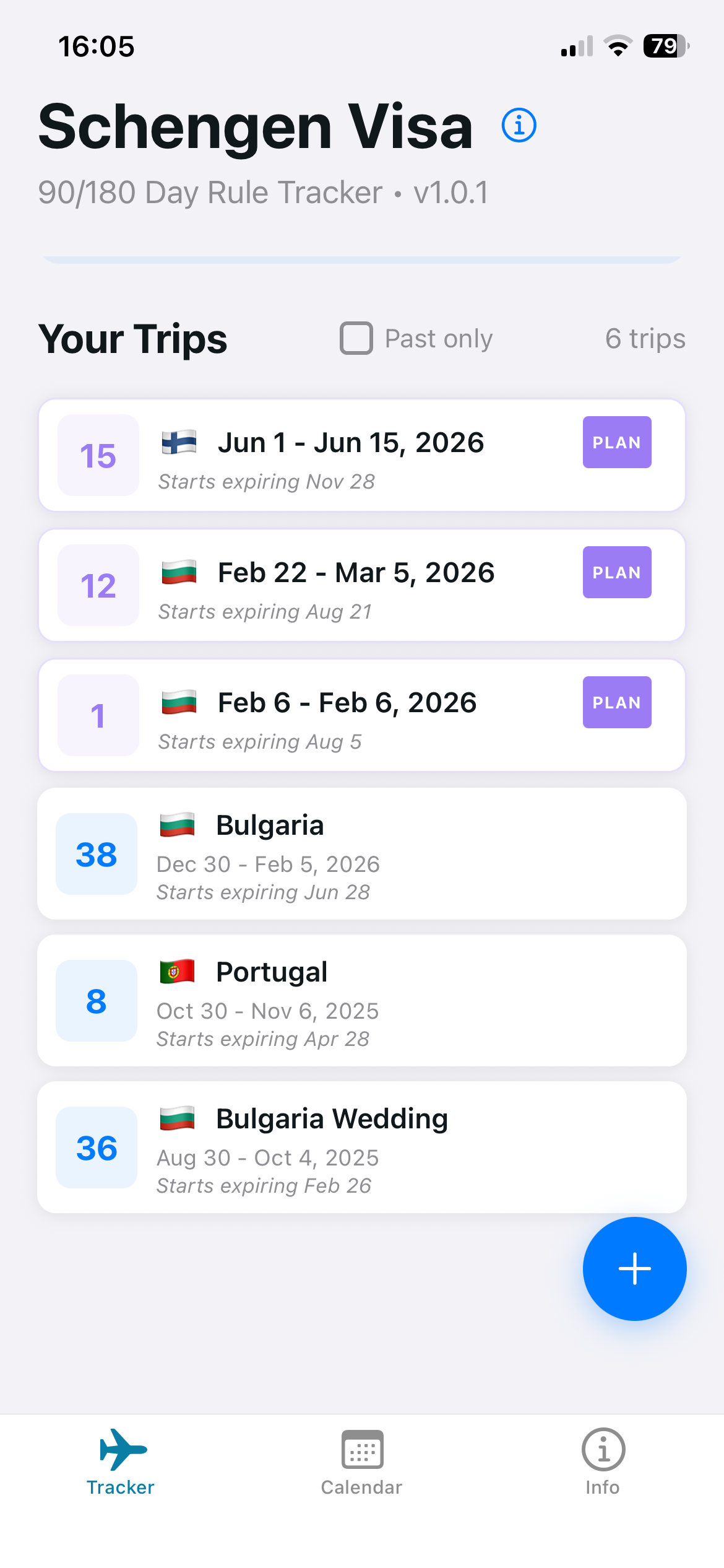 Schengen Visa Tracker screenshot 2