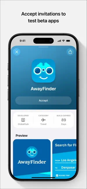 TestFlight iPhone screenshot 2