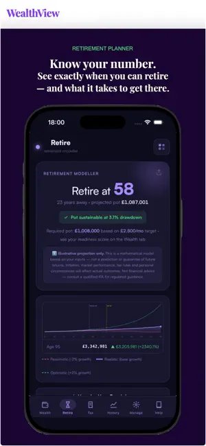 WealthView: Pension Planner UK screenshot 2