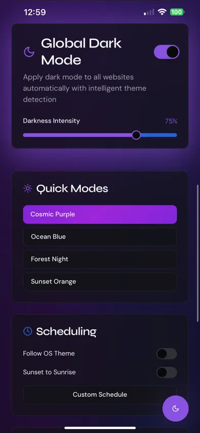 EclipseLayer Dark Mode screenshot 3