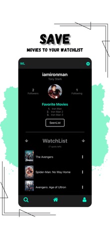 WatchList: The Movie App screenshot