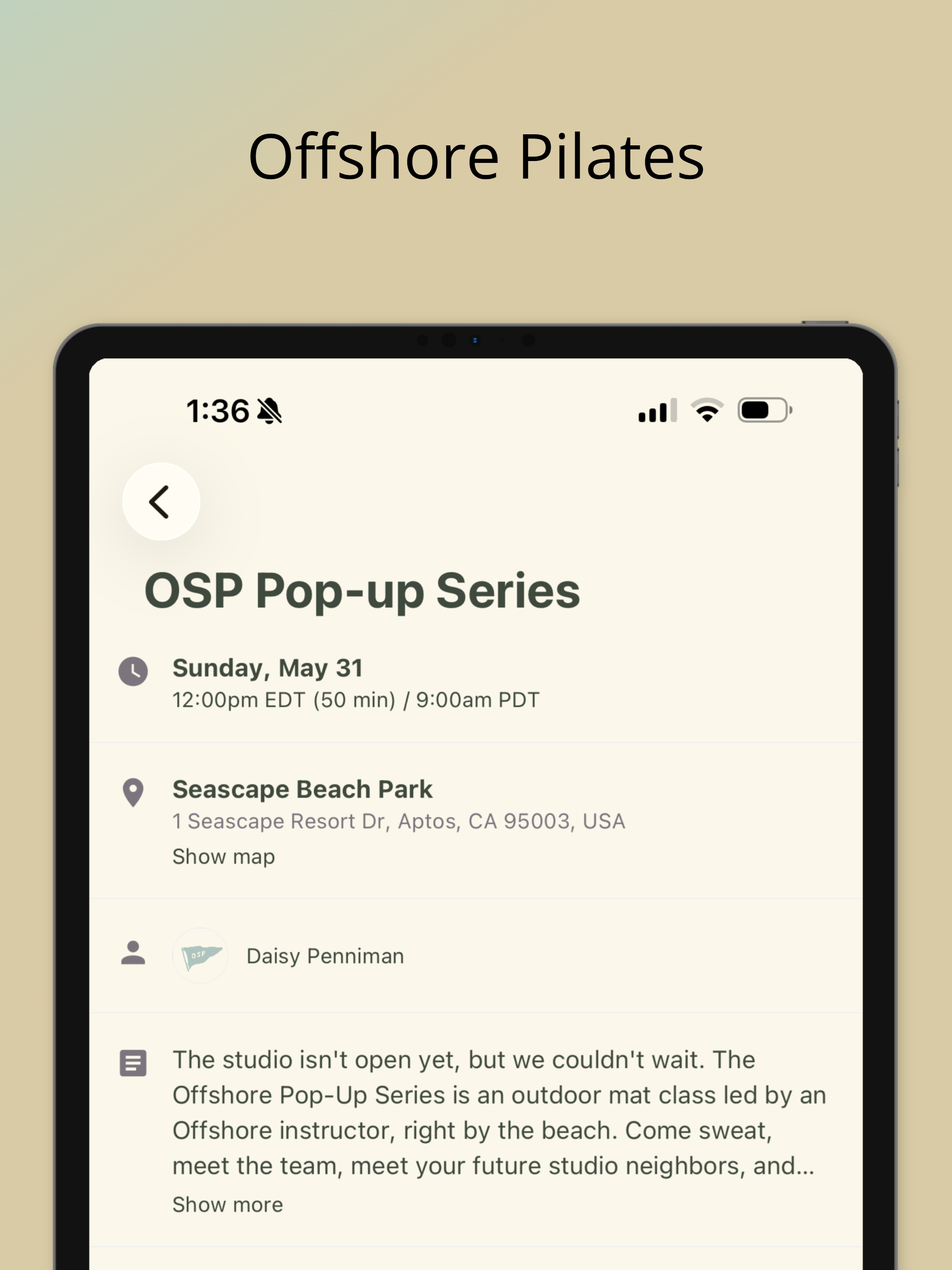 Offshore Pilates screenshot 8