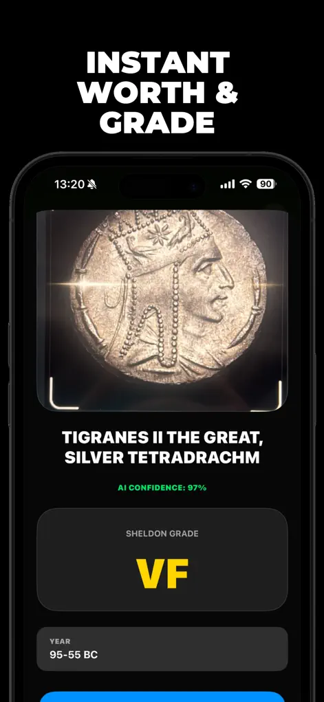 Coin Identifier - NumisAI - Finance App | MWM