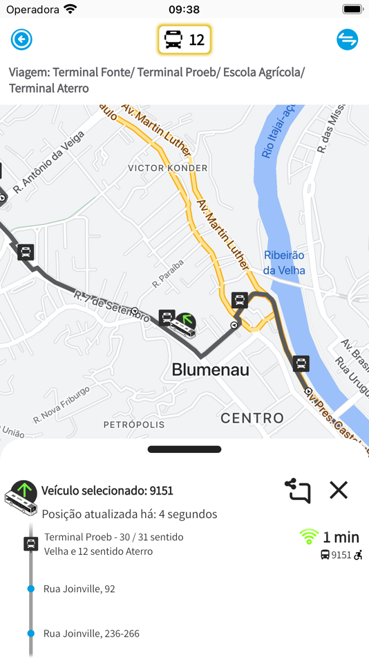 #4. BluMob (iOS) By: Mobilibus desenvolvimento e consultoria de sistemas Ltda